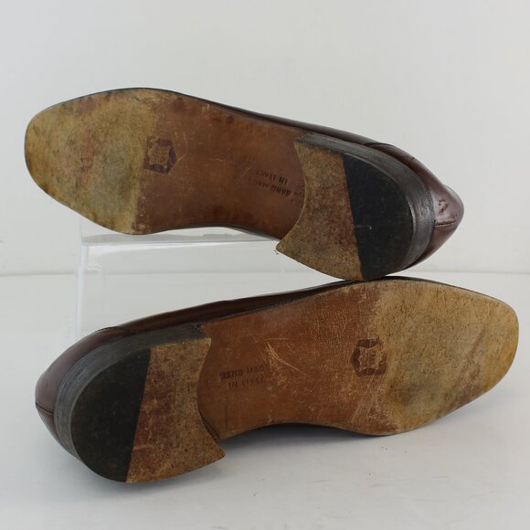 Vintage Bruno Magli Leather Ostrich Detail Loafers (US 8.5) - Picture 7 of 9